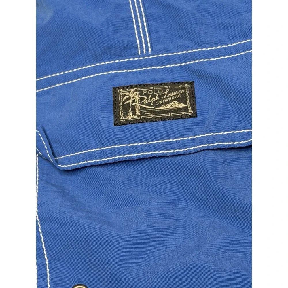 Vintage Polo Ralph Lauren Swim Trunks Board Shorts Blue XL Y2K